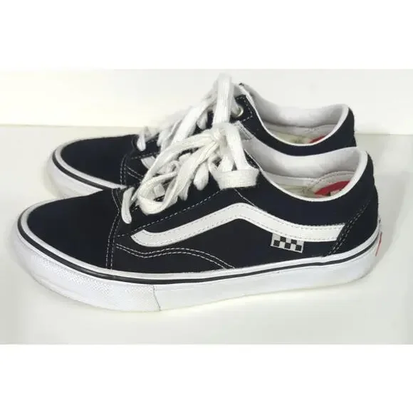 Vans Old Skool Mens Sneakers 6 Black Suede Canvas Lace Up Skateboard Shoes Skate - Picture 9 of 9